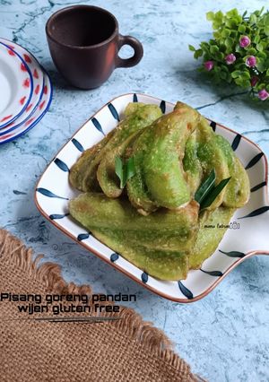 Foto resep Pisang goreng pandan wijen gluten free