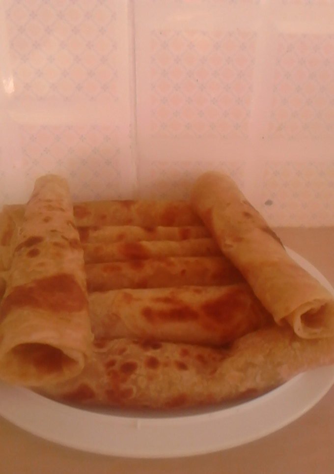 A picture of Soft layered chapati.