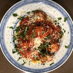 A picture of Easy Hearty Spaghetti with Italian Meatballs.