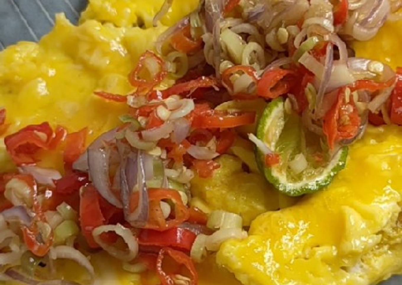 #11 Eggs cooked in Sambal Matah