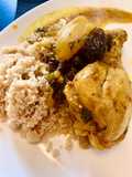 Tajine di pollo con patate e olive