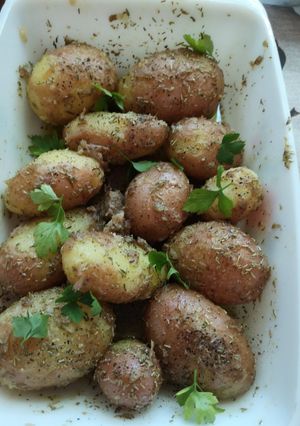 Héjában sült burgonya recept fotója