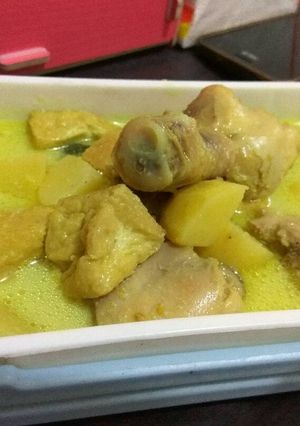 Foto resep Opor ayam kentang tahu
