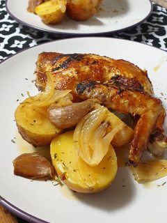 Una foto de Pollo asado con mantequilla
