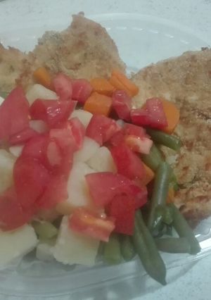 Una foto de Milanesas de berenjena