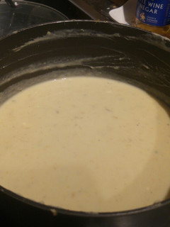 A picture of Creamy parsnip & butter bean soup.