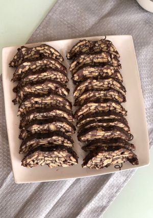 Diabetikus keksz szalámi recept fotója