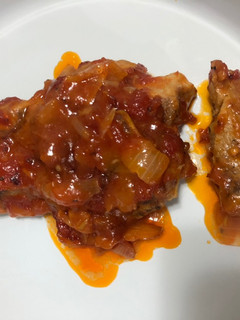 Una foto de Costillas de cerdo en salsa barbacoa