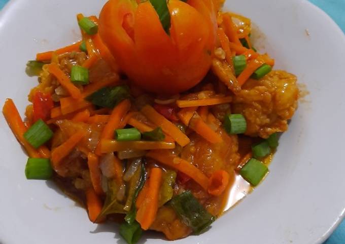 Resep Ayam Fillet Asam Manis Pedas - Cara Masak Cumi Daging Ayam Fillet