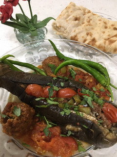 عکسی از دستور بادمجان شكم پاره رژيمي