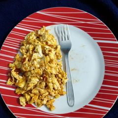 A picture of Salsa egg scramble.