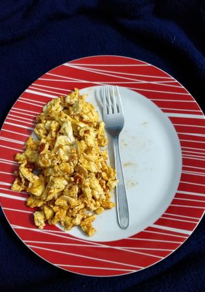 A picture of Salsa egg scramble.