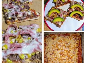 Una foto de Pizza con Carne