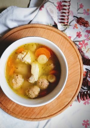 Májgombócleves recept fotója