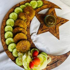 A picture of Chicken shami kebabs.