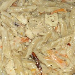 A picture of Chicken pasta.