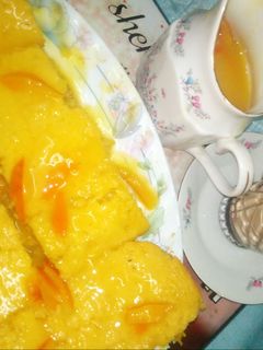 صورة لوصفة كيك برتقال 🍊 بصوص البرتقال 🔥