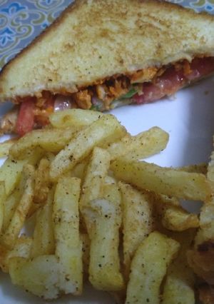 A picture of Chicken Tandoori Sandwich.