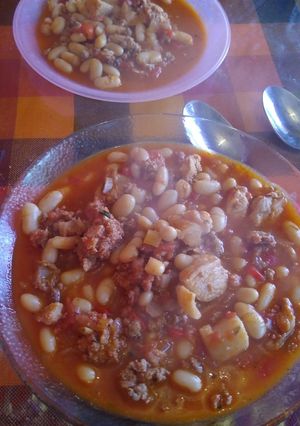 Una foto de Guiso de porotos
