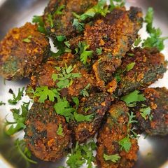 A picture of Stuffed Bittergourd - Karela.