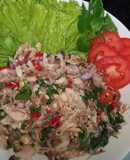 Kembung suwir, sambal matah
