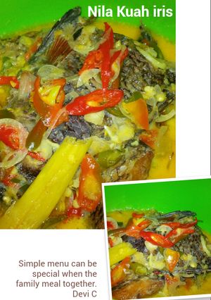 Foto resep ikan nila kuah iris