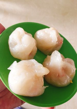 Hình của món Há cảo siêu tốc.