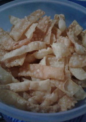 Foto resep Kripik pangsit super renyah