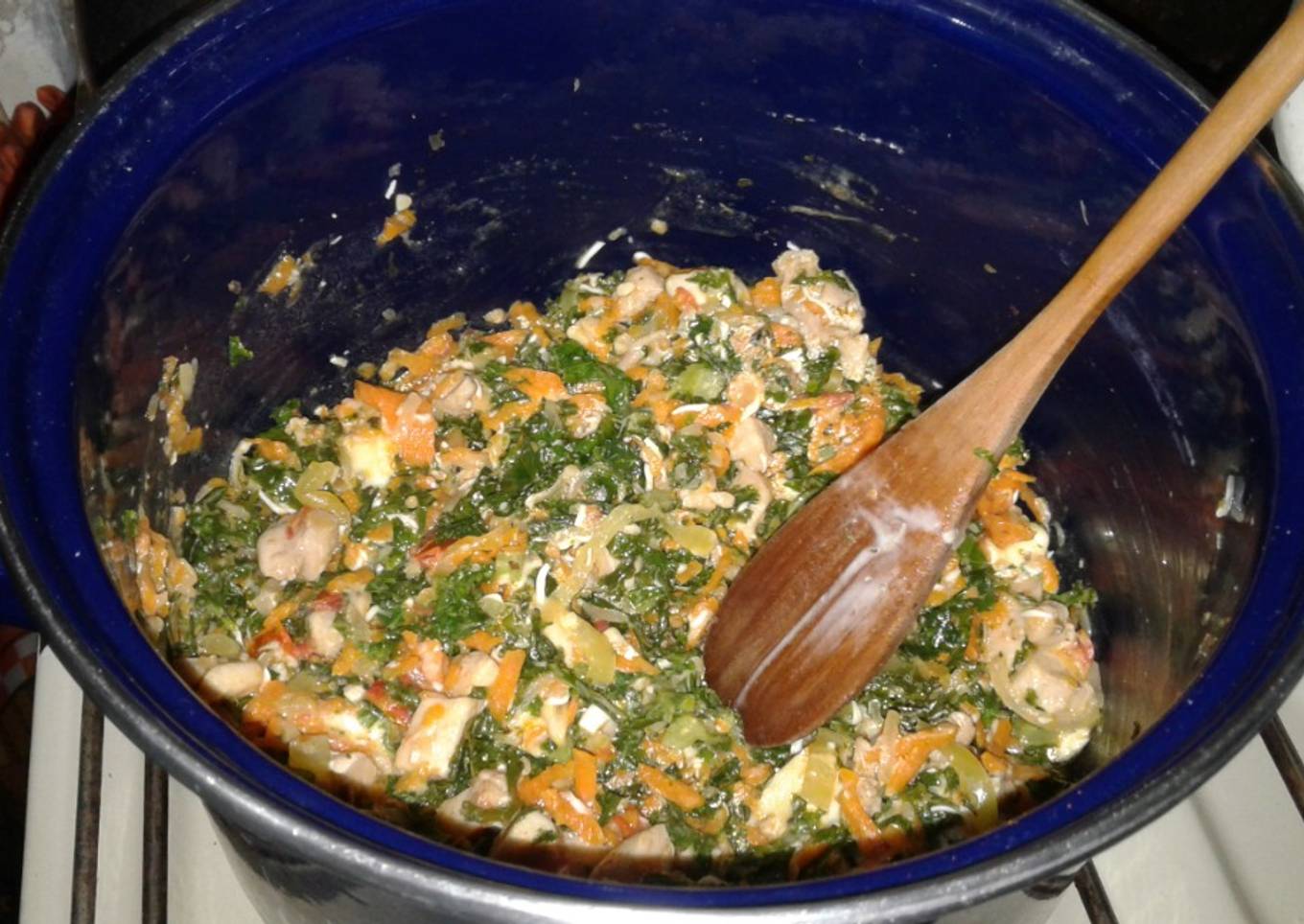 Salteado de Pollo y Kale