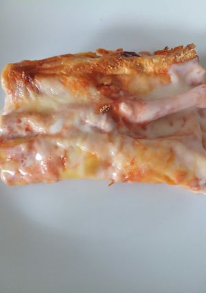 A picture of Porcini and pecorino cannelloni.