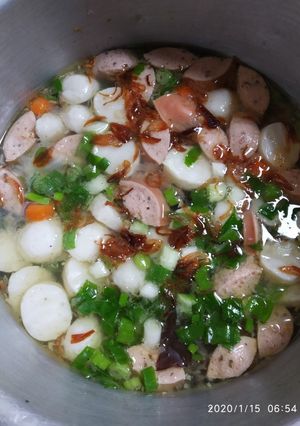 Foto resep Sop bakso sosis