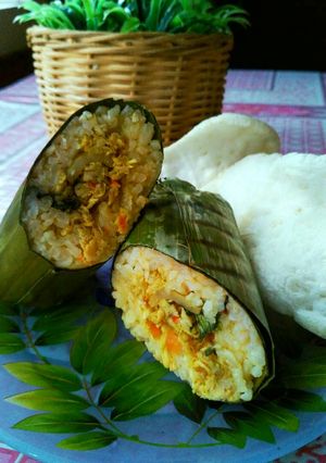 Foto resep Nasi Bakar Ayam Sayur