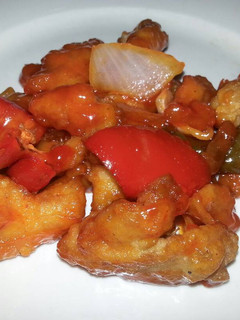 Una foto de Pollo agridulce