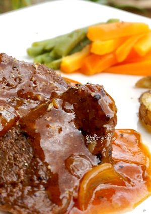 Foto resep Beef Steak with Blackpepper Sauce