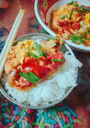 รูปของ มะเขือเทศผัดไข่