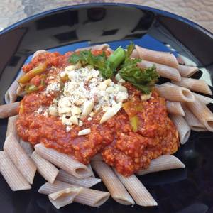 Boloñesa vegetal de espelta fácil fácil