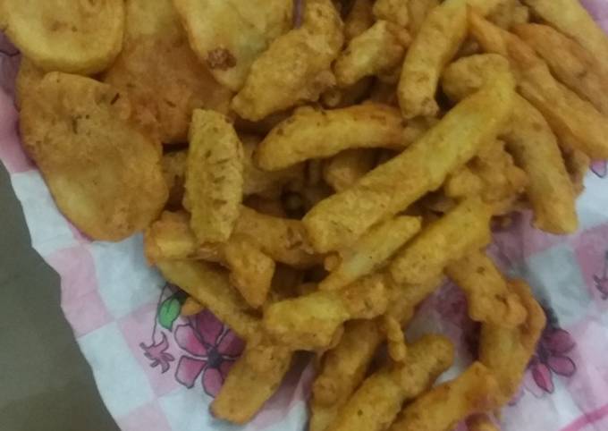 Crispy chips pakoras #cookpadramadan