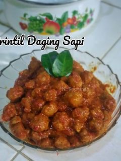 Foto resep Printil daging sapi (sambal goreng printil / bola bola daging)