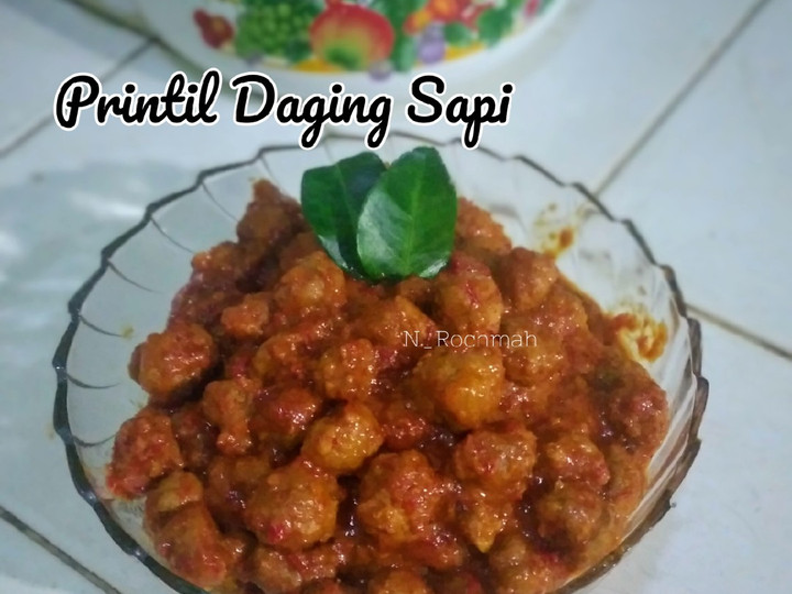 Standar Cara  memasak Printil daging sapi (sambal goreng printil / bola bola daging)  istimewa