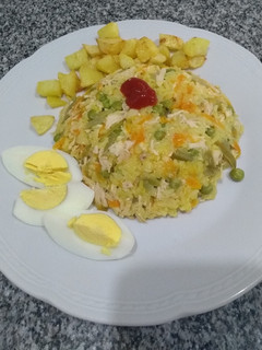 Una foto de Arroz con pollo