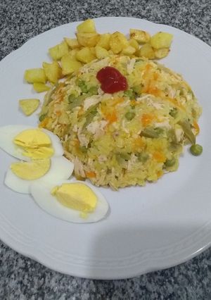 Una foto de Arroz con pollo