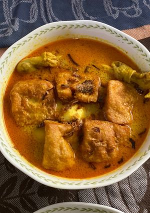 Foto resep Ayam tahu telor kari