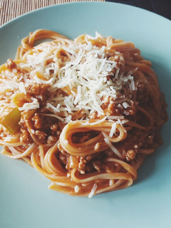 Una foto de Pasta boloñesa