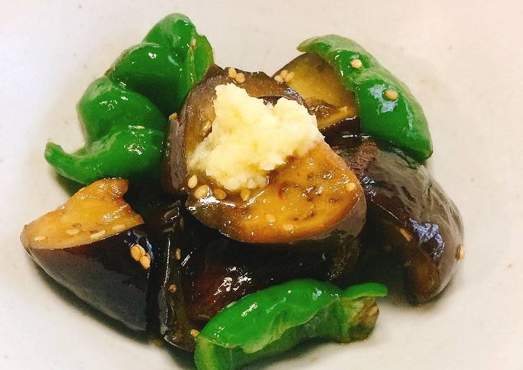 Simple Way to Make Super Quick Eggplant and Bell Pepper Stir-Fry