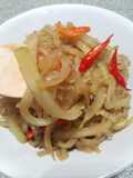 Tumis Labuh Siam kering