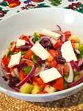 Receta de ensalada griega tradicional