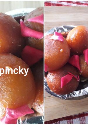 A picture of Instant bread gulab jamun.