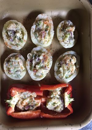 Una foto de Papas rellenas