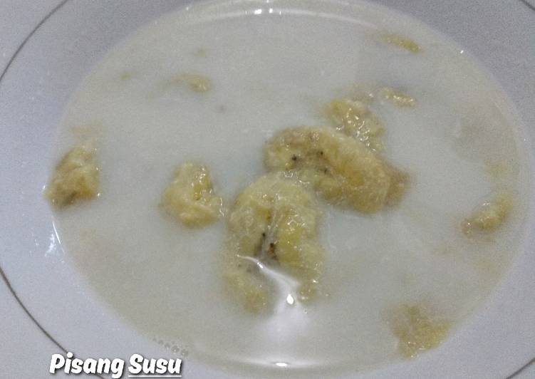 Pisang Susu Cemilan MPASI 1+