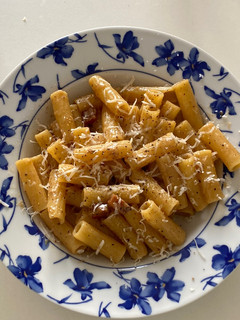 Una foto de Pasta alla gricia
